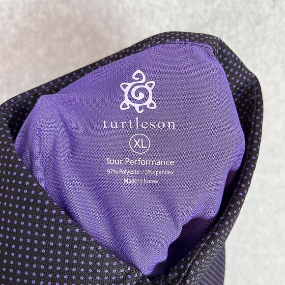 Turtleson Shirt Mens XL Tour Performance Golf Polo Houston Oaks Country Club - Picture 7 of 7